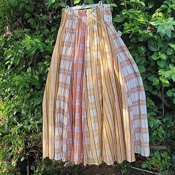 Paper Parachute Stretch Waist Maxi Full Skirt SZ M - Picture 15 of 16